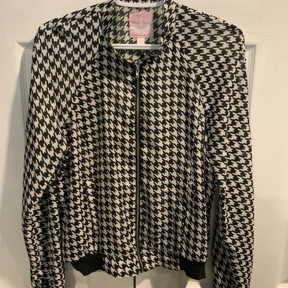 Sheer houndstooth jacket - Picture 1 of 2